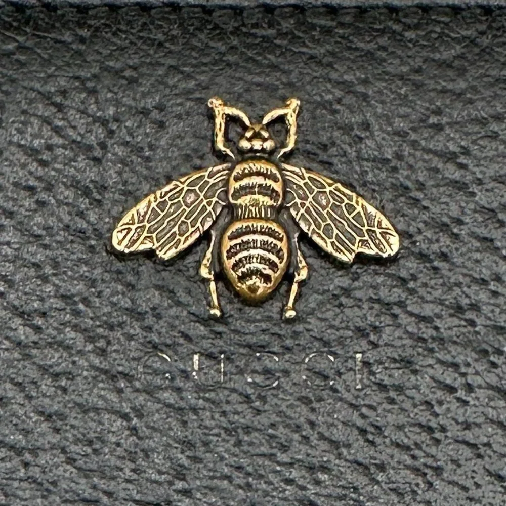 🔥GUCCI ANIMALIER LEATHER ZIP AROUND WALLET  🔥FULL INCLUSION🔥 - Picture 3 of 14